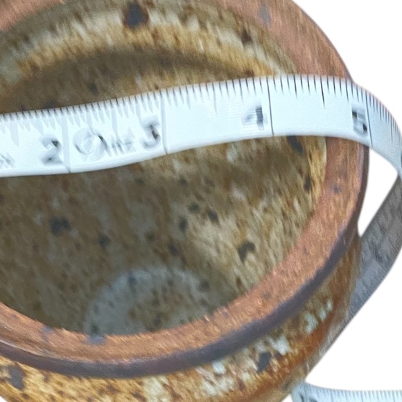 Vintage Hand Crafted Studio Art Pottery Vase Earth-tones Stoneware, Signed - Picture 10 of 10